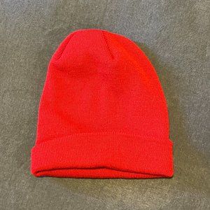 Plain Red Knit Beanie
